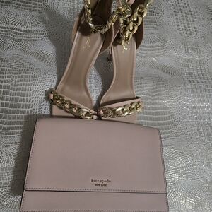 Kate Spade Pink Shoulder Bag And A Free Set Of Higth Heels